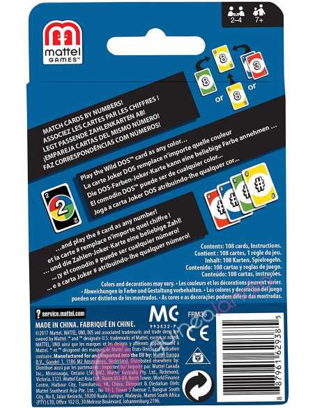 Cartas DOS - Mattel