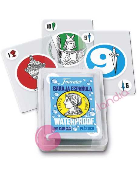 Naipe Español 50 Cartas de Plástico Waterproof - Fournier