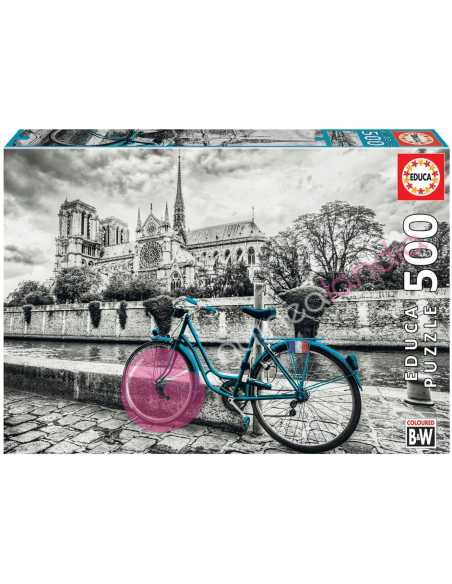 Bicicleta Cerca de Notre Dame Puzzle 500 piezas