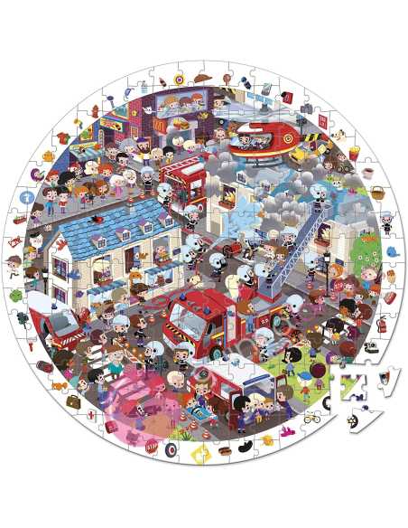 Puzzle De Observación Bomberos Al Rescate 208 Piezas - Janod