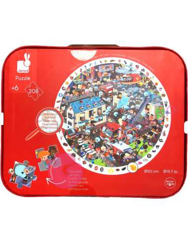 Puzzle De Observación Bomberos Al Rescate 208 Piezas - Janod