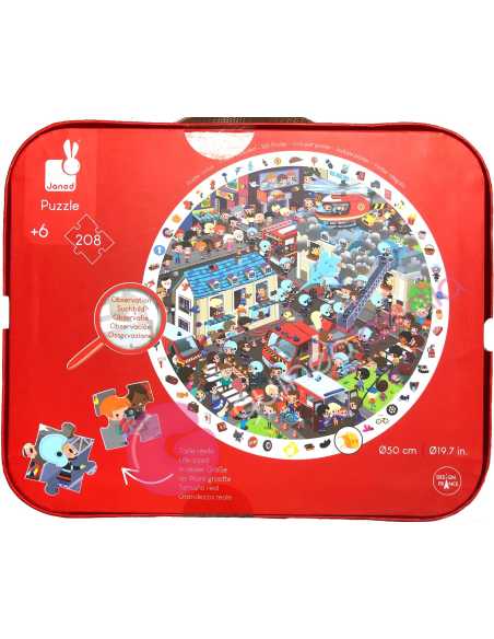 Puzzle De Observación Bomberos Al Rescate 208 Piezas - Janod