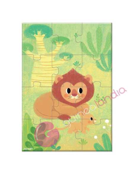 Puzzle de Bolsillo para Coleccionar 12 piezas - Janod