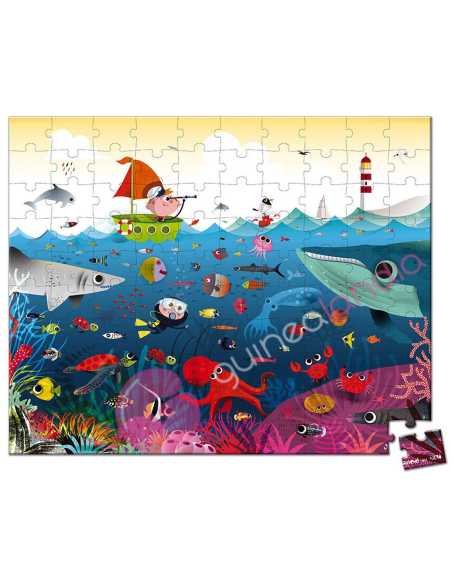 Puzzle El Mundo Submarino Maletín 100 Piezas