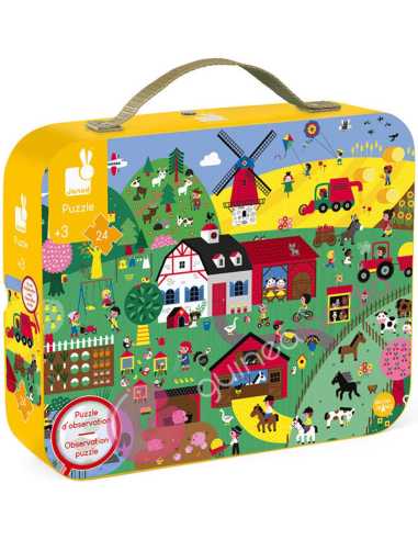 Puzzle De Observación La Granja 24 piezas - Janod