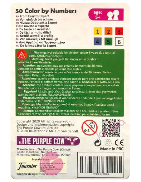Colorear por Números 50 - The Purple Cow