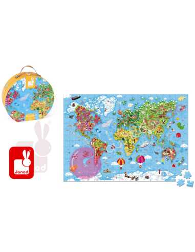 Puzzle Gigante Atlas Mundial 300 Piezas - Janod