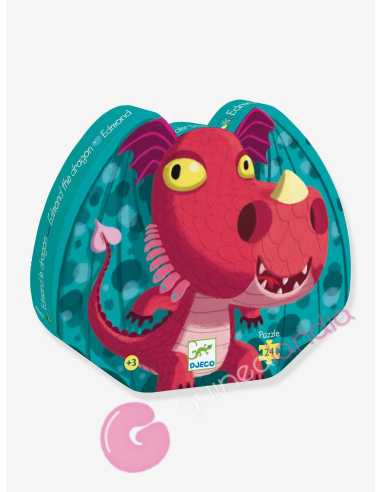 Puzzle Edmon el Dragon 24 pzs Djeco