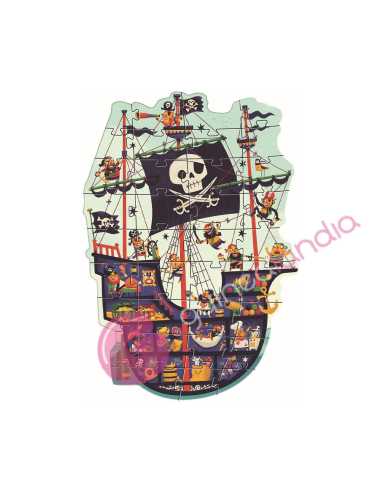 Puzzle Gigante El barco pirata 36 pzs Djeco