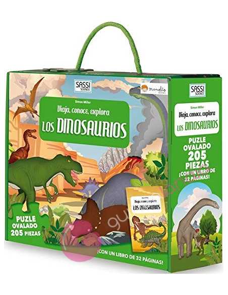 Libro puzzle Los dinosaurios: viaja, conoce, explora