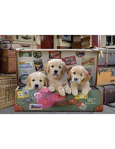 Cachorros en el equipaje Puzzle 500 piezas - Educa