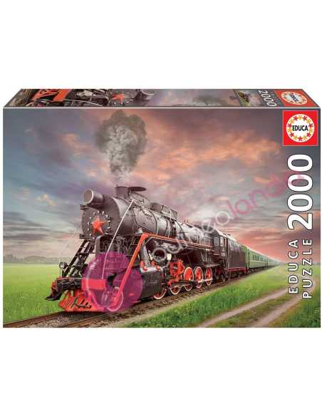 Locomotora de vapor Puzzle 2000 piezas - Educa