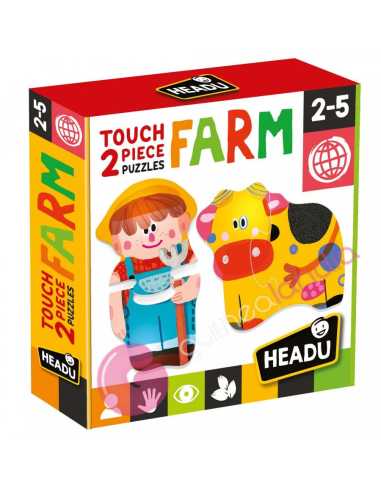 Touch 2 pieces puzzle Farm Headu