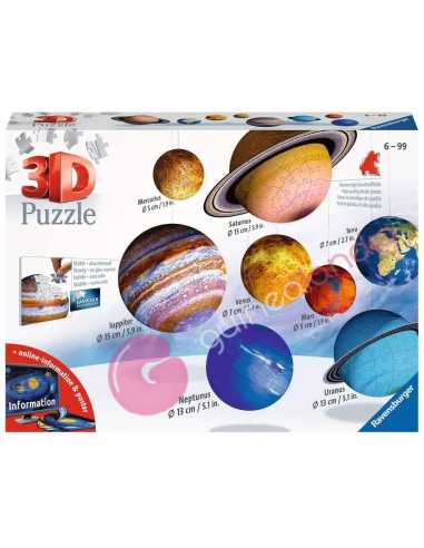 Puzzle 3D El Sistema Planetario  3D 522 Piezas