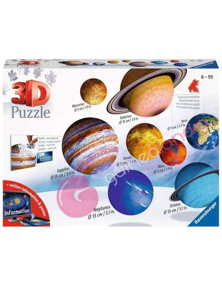 Puzzle 3D El Sistema Planetario  3D 522 Piezas