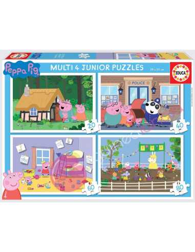 Multi 4 Junior puzzles  Peppa Pig