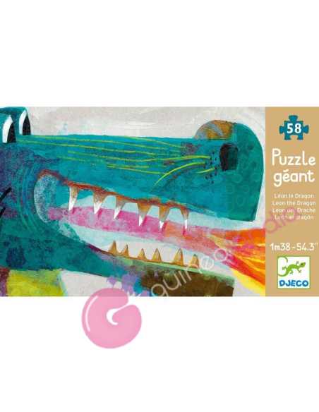 Puzzle Gigante El Dragón León 58 pzs Djeco