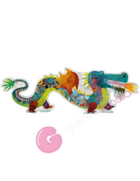 Puzzle Gigante El Dragón León 58 pzs Djeco