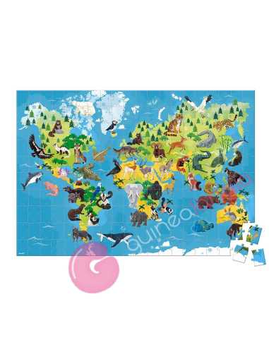 Puzzle Educativo Animales en peligro de...