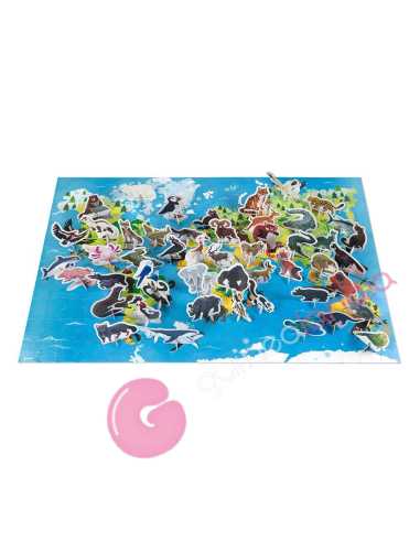 Puzzle Educativo Animales en peligro de...