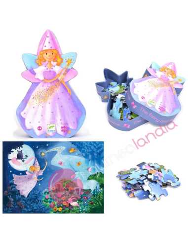 Puzzle Silueta Hada 36 pzs Djeco