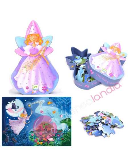 Puzzle Silueta Hada 36 pzs Djeco