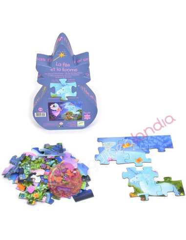 Puzzle Silueta Hada 36 pzs Djeco