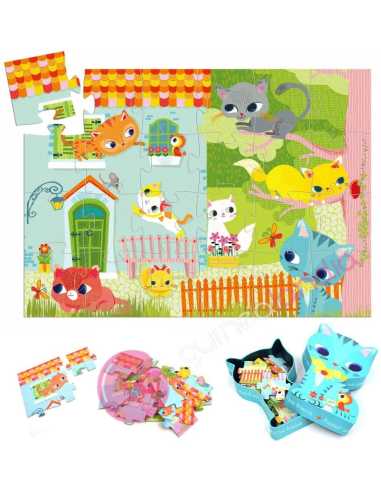 Puzzle Silueta Pachat y sus Amigos 24 pzs Djeco