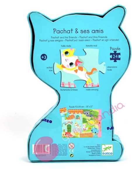 Puzzle Silueta Pachat y sus Amigos 24 pzs Djeco