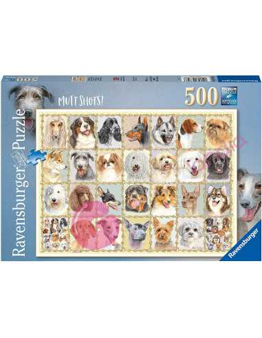 Puzzle Retratos de perros 500 piezas