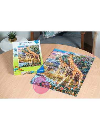 Puzzle Jirafas en África 150 piezas