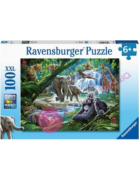 Puzzle Animales de la selva 100 piezas