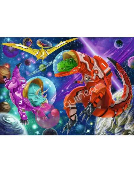 Puzzle Dinosaurios espaciales 200 piezas