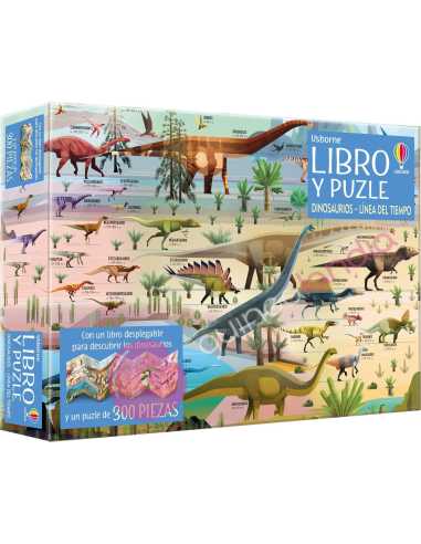 Libro Puzzle Dinosaurios - Línea Del Tiempo 300 Piezas