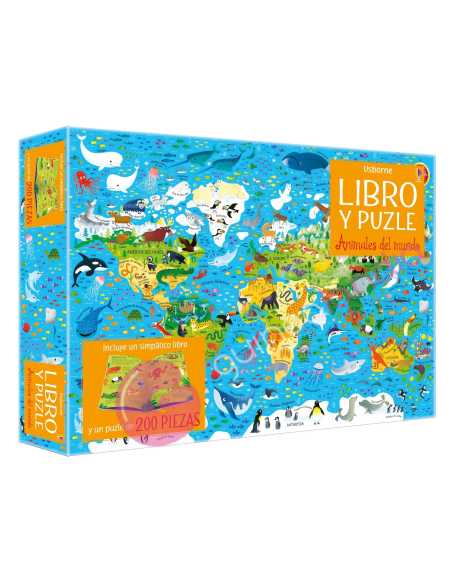 Libro puzzle Animales del mundo 200 piezas