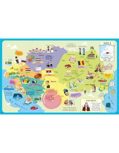 Libro puzzle Atlas de Europa 300 piezas