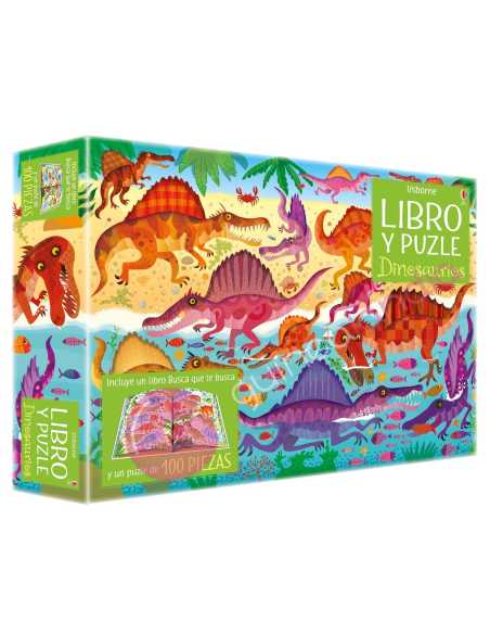 Libro puzzle Dinosaurios 100 piezas