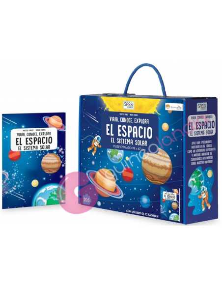 Libro puzzle El espacio, el sistema solar: viaja, conoce y explora 205 piezas