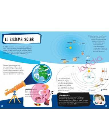 Libro puzzle El espacio, el sistema solar: viaja, conoce y explora 205 piezas