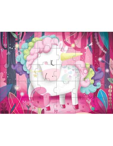 Libro puzzle El unicornio mágico 30 piezas