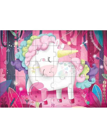 Libro puzzle El unicornio mágico 30 piezas