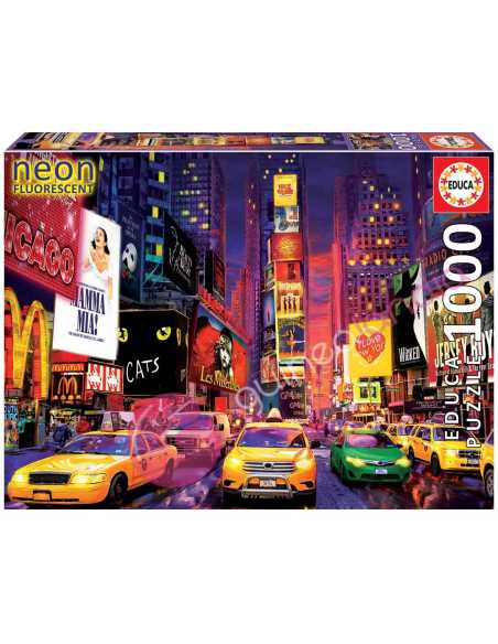 Times Square, New York Neon Puzzle 1000 Piezas