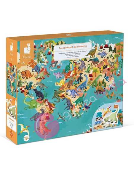 Los Dinosaurios Puzzle Educativo 200 piezas