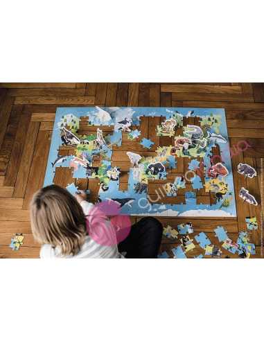 Animales En Peligro De Extinción Puzzle Educativo 200 piezas