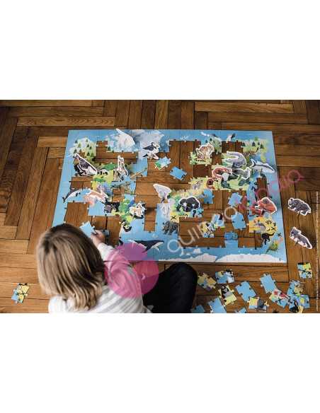 Animales En Peligro De Extinción Puzzle Educativo 200 piezas