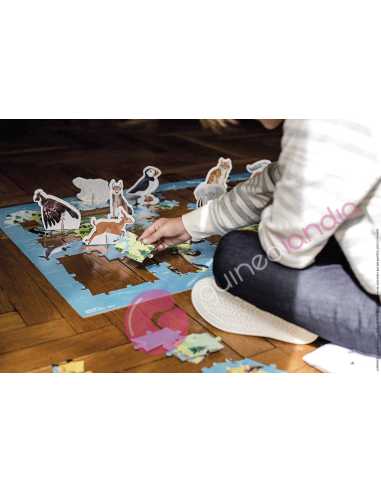 Animales En Peligro De Extinción Puzzle Educativo 200 piezas