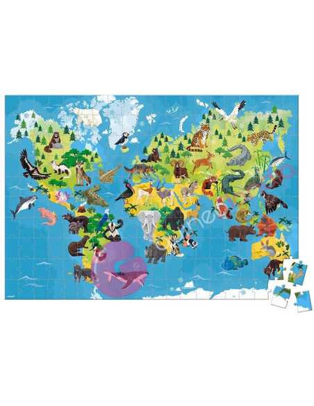 Animales En Peligro De Extinción Puzzle Educativo 200 piezas