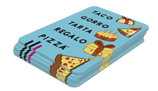 paso1 taco gorro tarta regalo pizza